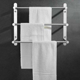 OEM Toallero Mural Multicapa De Acero Inoxidable 304 - 60 Cm - Montaje En Pared - 3 Barras - Para Ba&ntilde;o Y Cocina