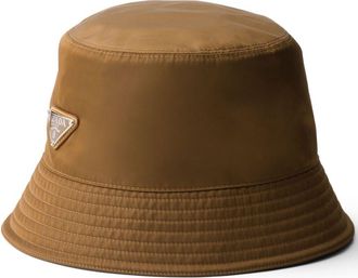 Prada Brown Re-Nylon Bucket Hat - Mens - Cotton/Recycled Nylon