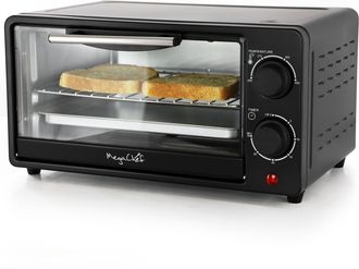 MegaChef 9.5 Quart Electric Counter Top Toaster Oven in Matte Black