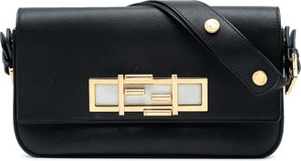 Fendi Pre-owned Womens Leather 3baguette Shoulder Bag - Black - One Size