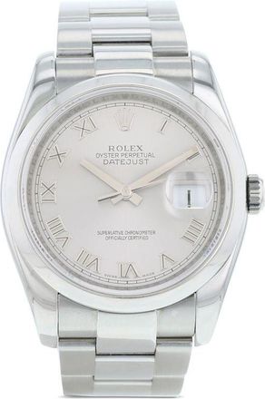 Rolex 2007 pre-owned Datejust 36mm - unisex - Sapphire Glass/stainless steel - One Size - Silver