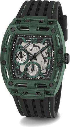 Guess Multifunctioneel Phoenix Horloge - Heren - Horloges - Groen - ONE Size - Accessoires