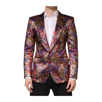 Dolce & Gabbana Heren, Jassen, Veelkleurig, Maat: M Leer