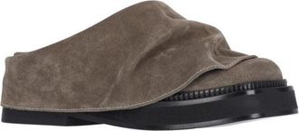 The Attico Mini Robin Mules - Taupe Suede