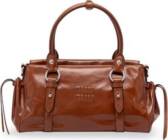 Miu Miu Shiny Leather Handbag