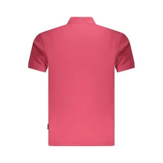 Napapijri Three-Button Cotton Polo Shirt - Red