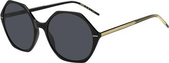 HUGO BOSS 1585/S Sunglasses - female - Boss - Sunglasses - Black - 56 MM - Accessories