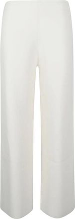 Max Mara Mxpstrillo Broek - Dames - Wijde Broeken - Wit - 3XS - Broeken