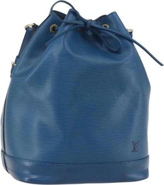 Louis Vuitton Pre-owned Bucket Bags, female, Blue, Size: ONE SIZE Pre-owned Leather Bucket Bag