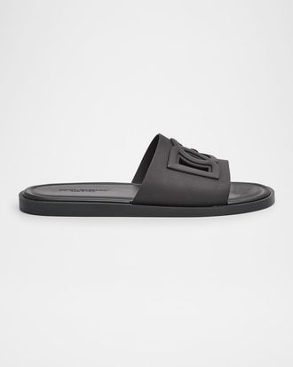 Dolce & Gabbana Mens Rubber Beachwear Pool Slides