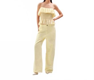Ronny Kobo Matteo Pant In Yellow