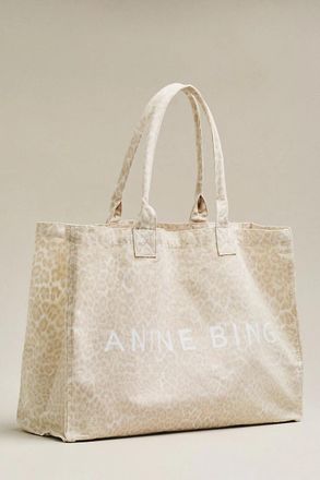Anine Bing Leo Canvas Tote Bag