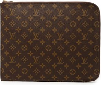 Louis Vuitton Clutch Poche Documents Portfolio 30 con monogramma 1990 - Marrone