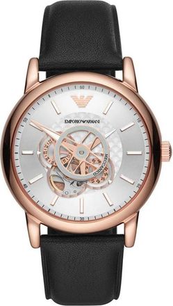 Emporio Armani Luigi Automatisch Horloge - Heren - Horloges - Roze - ONE Size - Leer - Accessoires