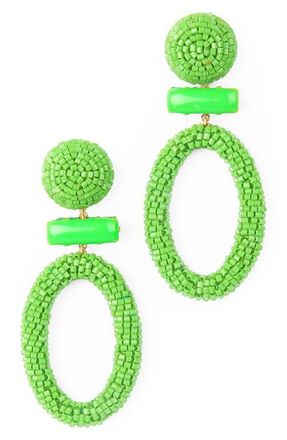 Deepa Gurnani Yolanda Drop Earrings in Green at Nordstrom