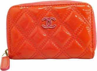 Chanel Pink Patent Leather Coin Purse/Coin Case (Pre-Owned)