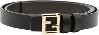 Fendi Dames, Accessoires, Zwart, Maat: 95 CM Leer