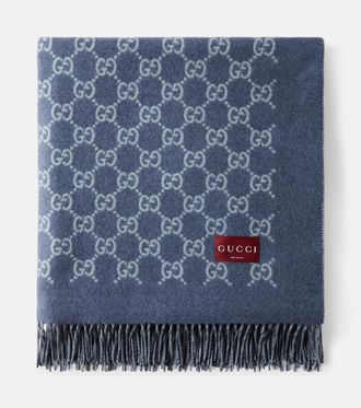 Gucci GG wool and cashmere blanket