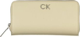 Calvin Klein Womens Long Zip Around Wallet K50k506326 - Ivory - One Size