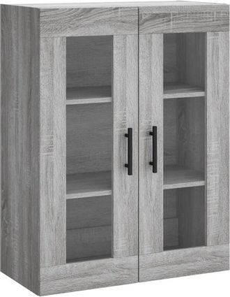 vidaXL Armario de pared gris Sonoma 69,5x34x90 cm Vidaxl