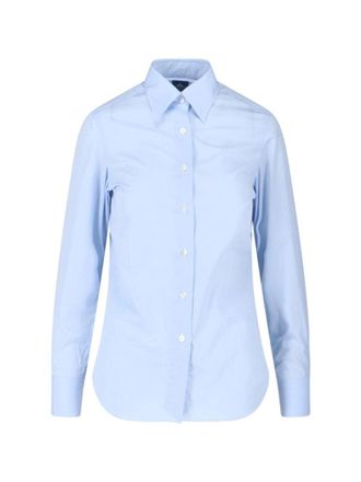 Finamore Classic Cotton Shirt - Light Blue