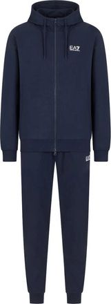 Emporio Armani Dynamische Sportieve Trainingspak Set - Heren - Trainingspakken - Blauw - XL - Katoen - Fitness