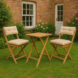 Dmora Conjunto De Sal&oacute;n Exterior Isso, Mobiliario De Jard&iacute;n 2 Plazas, Marr&oacute;n