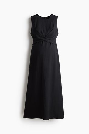 H&M MAMA Stillkleid mit Bindeb&auml;ndern - Schwarz
