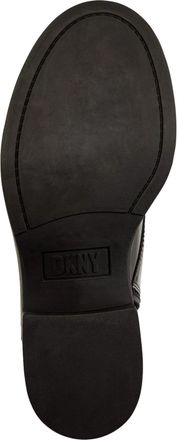 DKNY Talma Lace-Up Combat Boot High Shine Calf Black K3390379 Womens