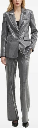 Guess Co Blazer monopetto con paillettes - Grigio