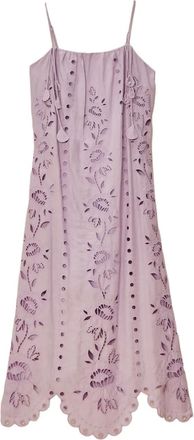 Farm Rio Maxi-jurk met uitgesneden bloemen - Paars