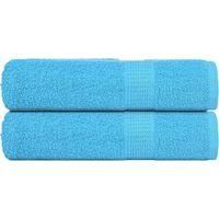 OEM Toallas De Ba&ntilde;o Frogn, Juego De 2, Turquesa, 70 X 140 Cm, 360 G/m&sup2; - Crezuo