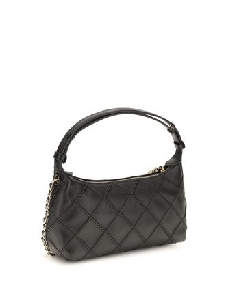 Tory Burch Womens Clutch Fleming Black Nappa Leather Calf (bos Taurus) Handbags Hand Bags