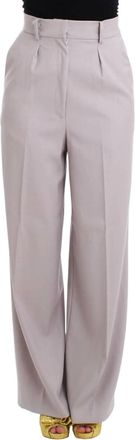 Roberto Cavalli High Waist Wide Leg Pants In Gray