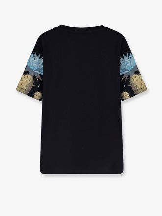 Barrow Multicolor Front Print T-Shirt - Black
