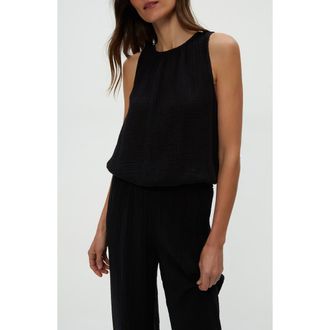 Michael Stars Janelle Tie Neck Tank in Black at Nordstrom, Size X-Small