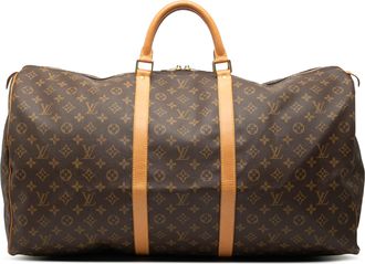 Louis Vuitton Coated Canvas Monogram Keepall 60