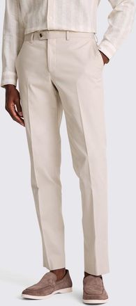 Moss Slim Fit Light Camel Cotton Trousers