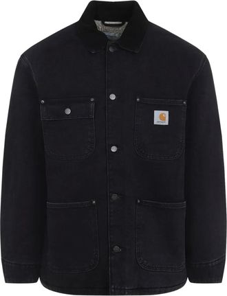 Carhartt Work in Progress Giacca-camicia con bottoni in cotone - Nero