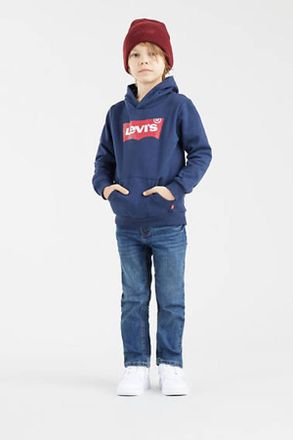 Levi's Felpa con cappuccio Screenprint con logo Batwing bambini - Uomo - 2A - Blu / Dress Blues