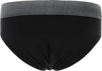 Emporio Armani Mens Stretch Cotton Brief Black Elastane T-shirts