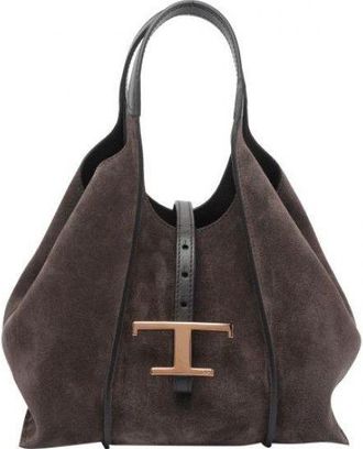 Tod's Timeless Suede Mini Shopper Bag