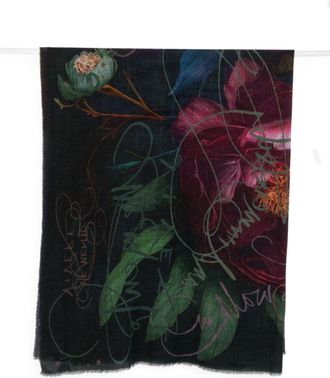 Faliero Sarti Memento-print wollen stola