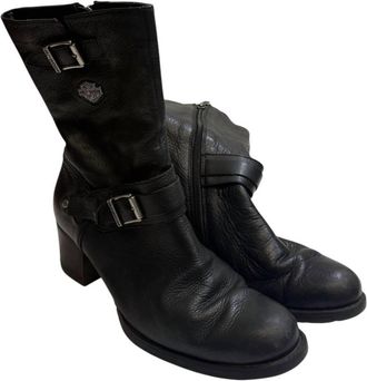 Harley-Davidson Womens Leather Boots In Black