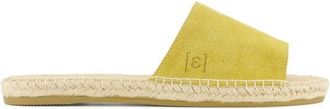 Espadrij Plage Velour Sandalen für Damen | beige/gelb