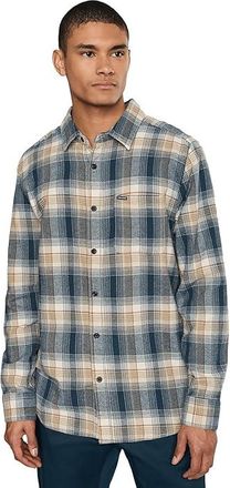 Volcom Caden Plaid Long Sleeve Mens Clothing Dirty White : 2XL, Cotton/Flannel