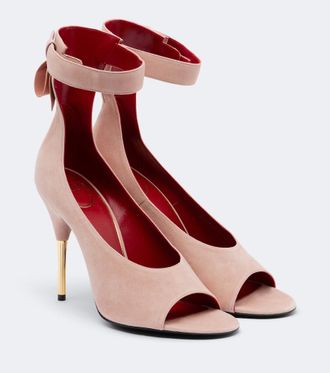 Valentino Garavani Salones peep-toe Fatale de ante con lazo