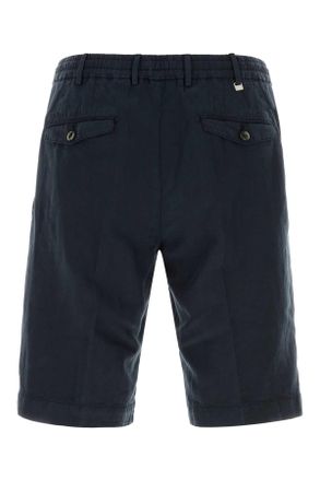 Pantaloni Torino Mens Blue Lyocell Blend Bermuda Shorts Y372