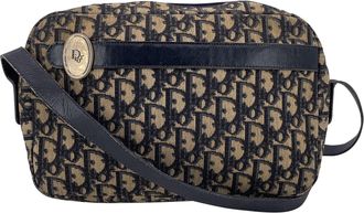 Dior Pre-owned Womens Vintage Cloth Shoulder Bag Diorissimo - Blue Cotton - One Size