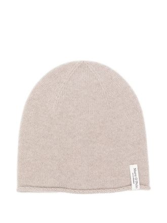 Marc O'Polo mauve m&eacute;lange beanie - women - RWS Virgin Wool/Cashmere - One Size - Neutrals